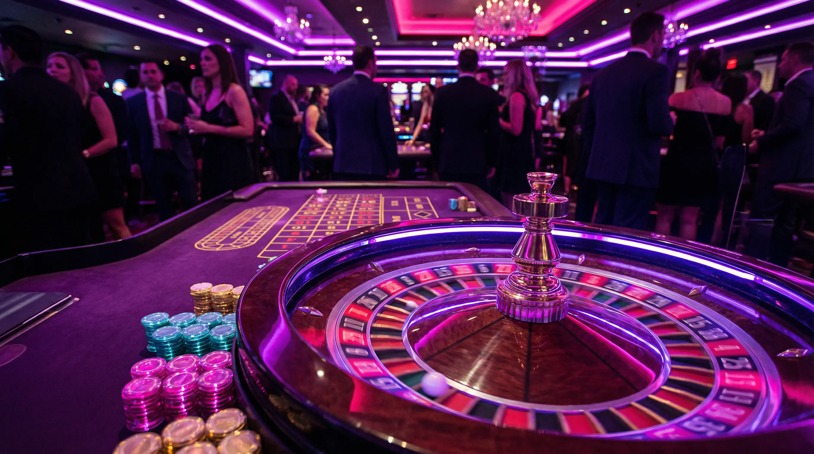 Ruleta girando con bola